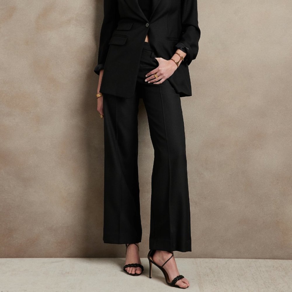 Banana Republic Petite Wide Leg Editor Pant